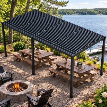 Louver Pergola Aluminium Frame & Louvers