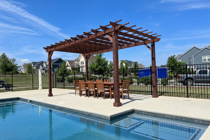 Outdoor Super Deck Redwood Pergola