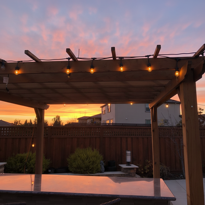 Outdoor Super Deck Redwood Pergola