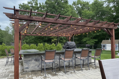 Outdoor Super Deck Redwood Pergola