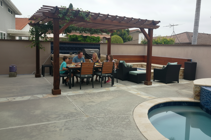 Outdoor Super Deck Redwood Pergola