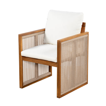 9-Piece Acacia Wood Outdoor Patio Dining Set