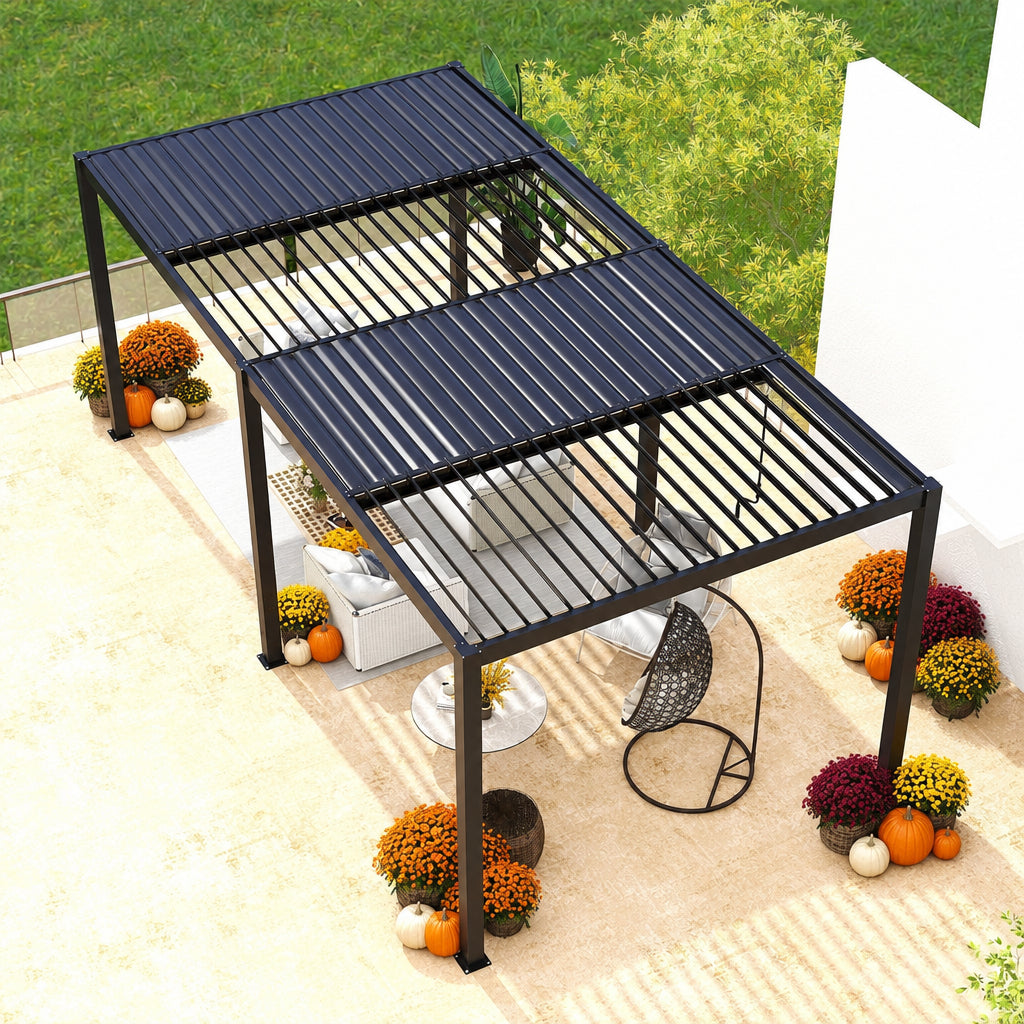 Louver Pergola Aluminium Frame & Louvers