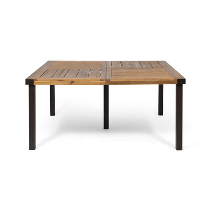 9-Piece Acacia Wood Outdoor Patio Dining Set
