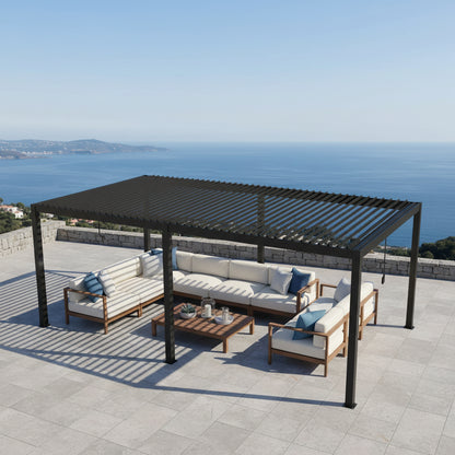 Louver Pergola Aluminium Frame & Louvers