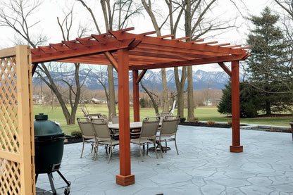 Outdoor Super Deck Redwood Pergola