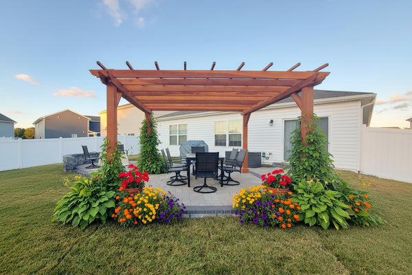 Outdoor Super Deck Redwood Pergola