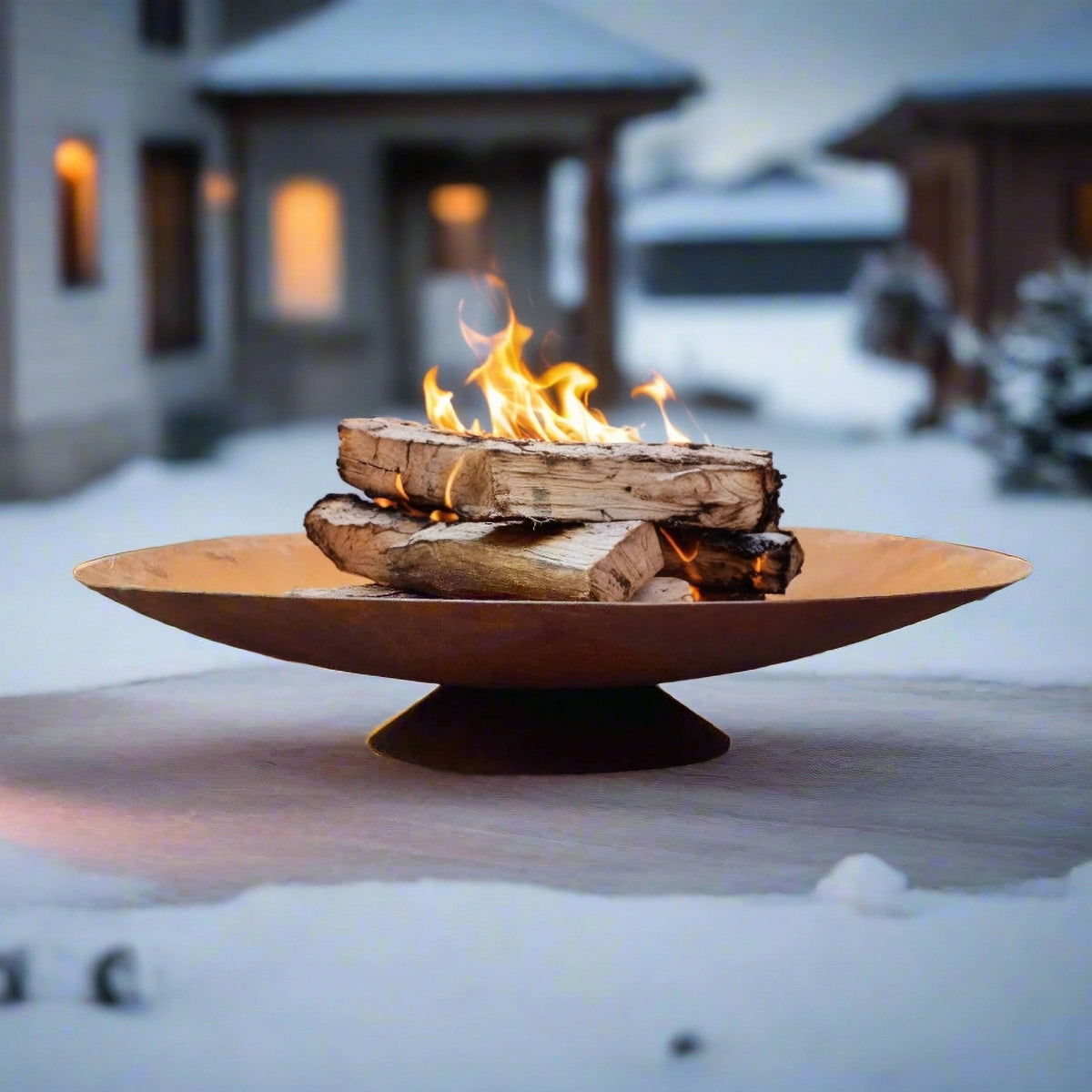 Corten Steel Fire Bowl - FREE SHIPPING