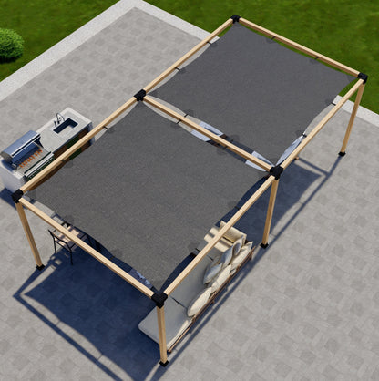 DIY Pergola Kit for a Freestanding Pergola With Canopies - Any Size Up to 24' x 12'