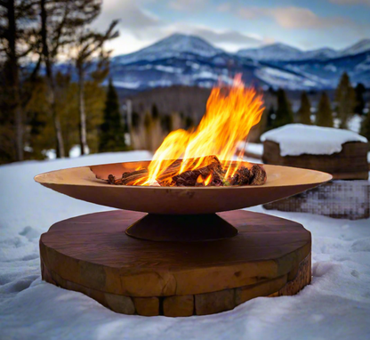 Corten Steel Fire Bowl - FREE SHIPPING