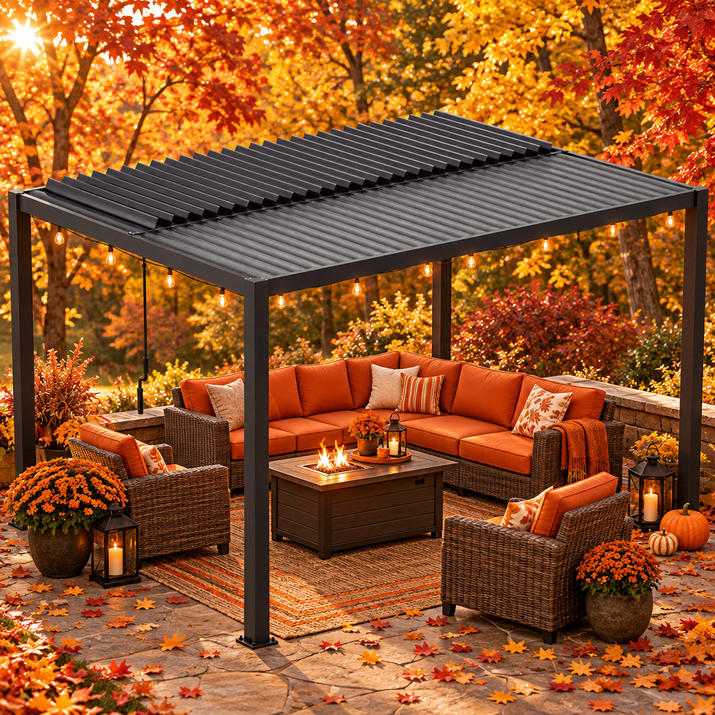 Louver Pergola Aluminium Frame & Louvers