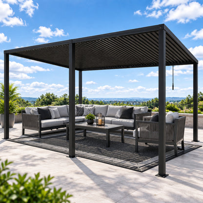 Louver Pergola Aluminium Frame & Louvers