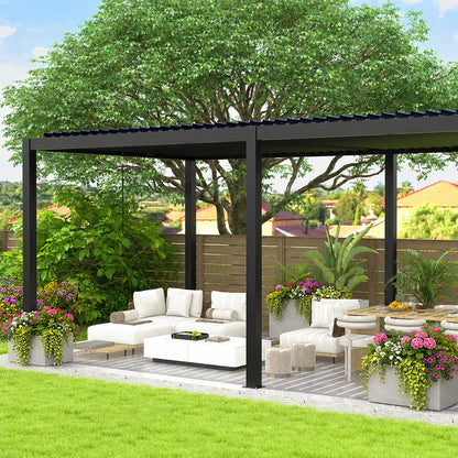 Louver Pergola Aluminium Frame & Louvers