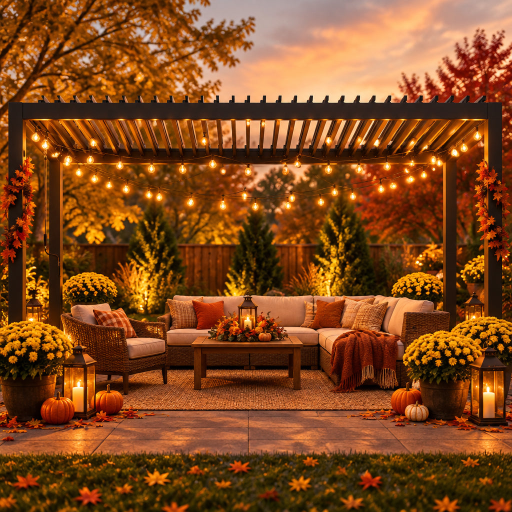 Louver Pergola Aluminium Frame & Louvers