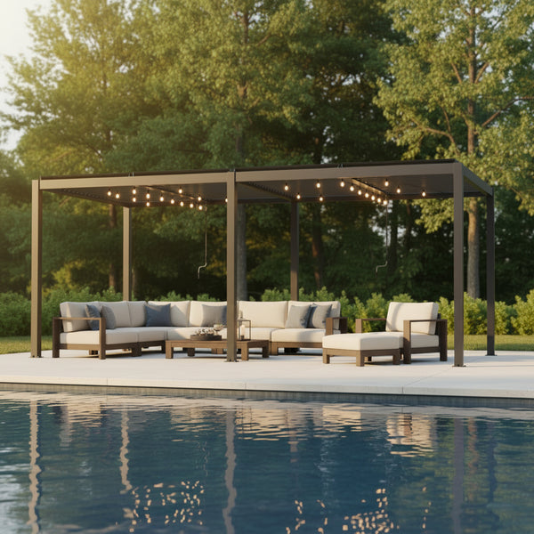 Louver Pergola Aluminium Frame & Louvers