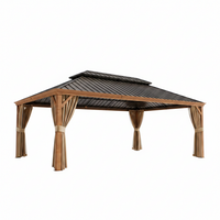 Hardtop Gazebo Built to Expand Outdoor Living, 14x22 Ft, Double Galvanized Steel Roof, Aluminum Frame