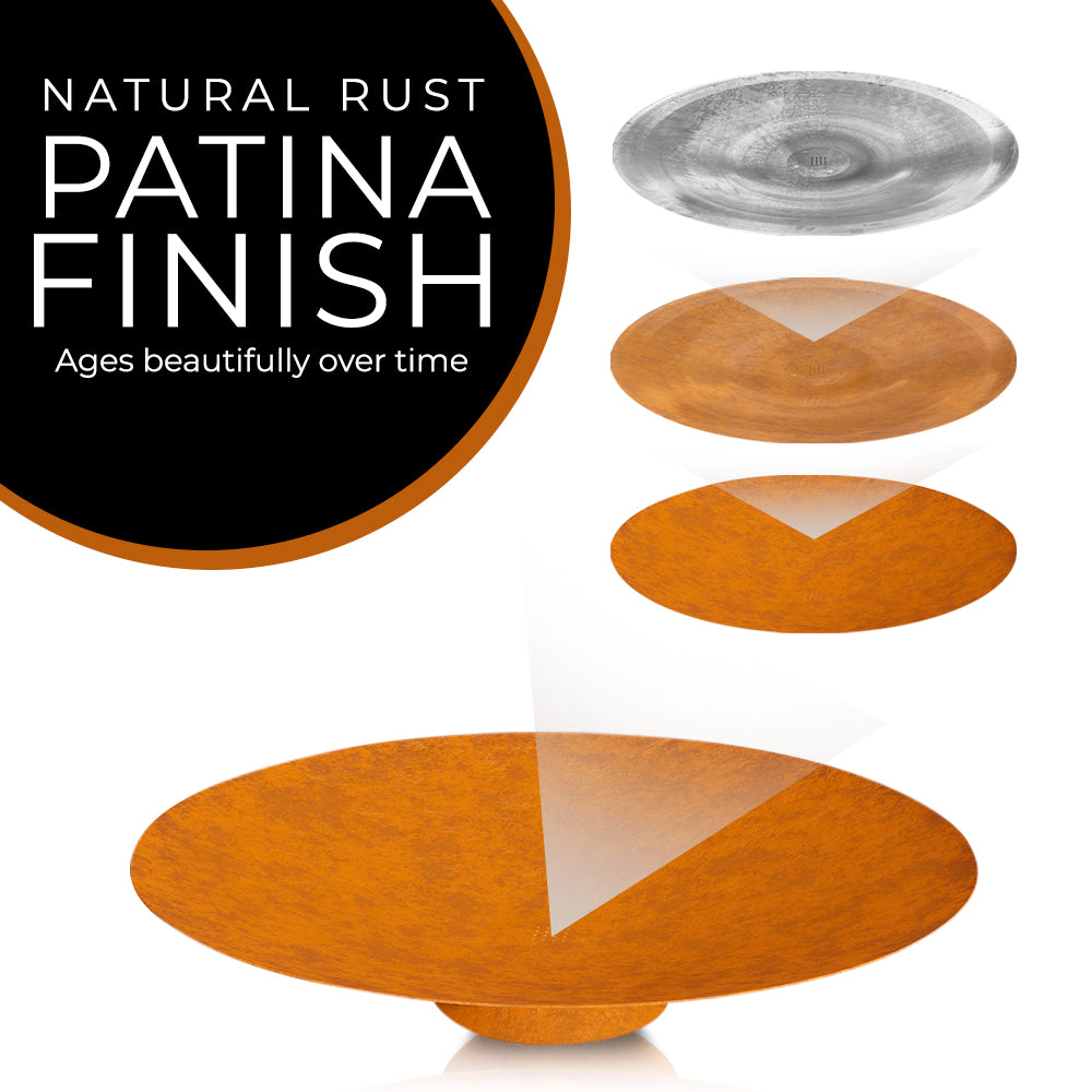 Corten Steel Fire Bowl - FREE SHIPPING