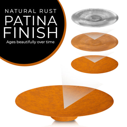 Corten Steel Fire Bowl - FREE SHIPPING